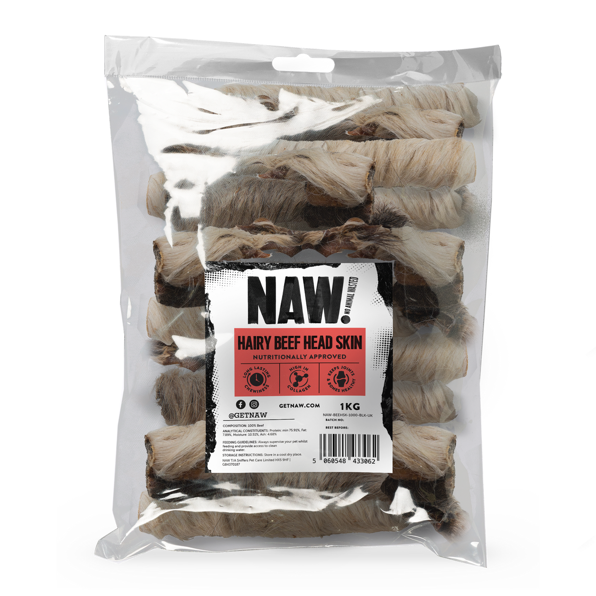 Hairy Beef Head Skin (1kg)