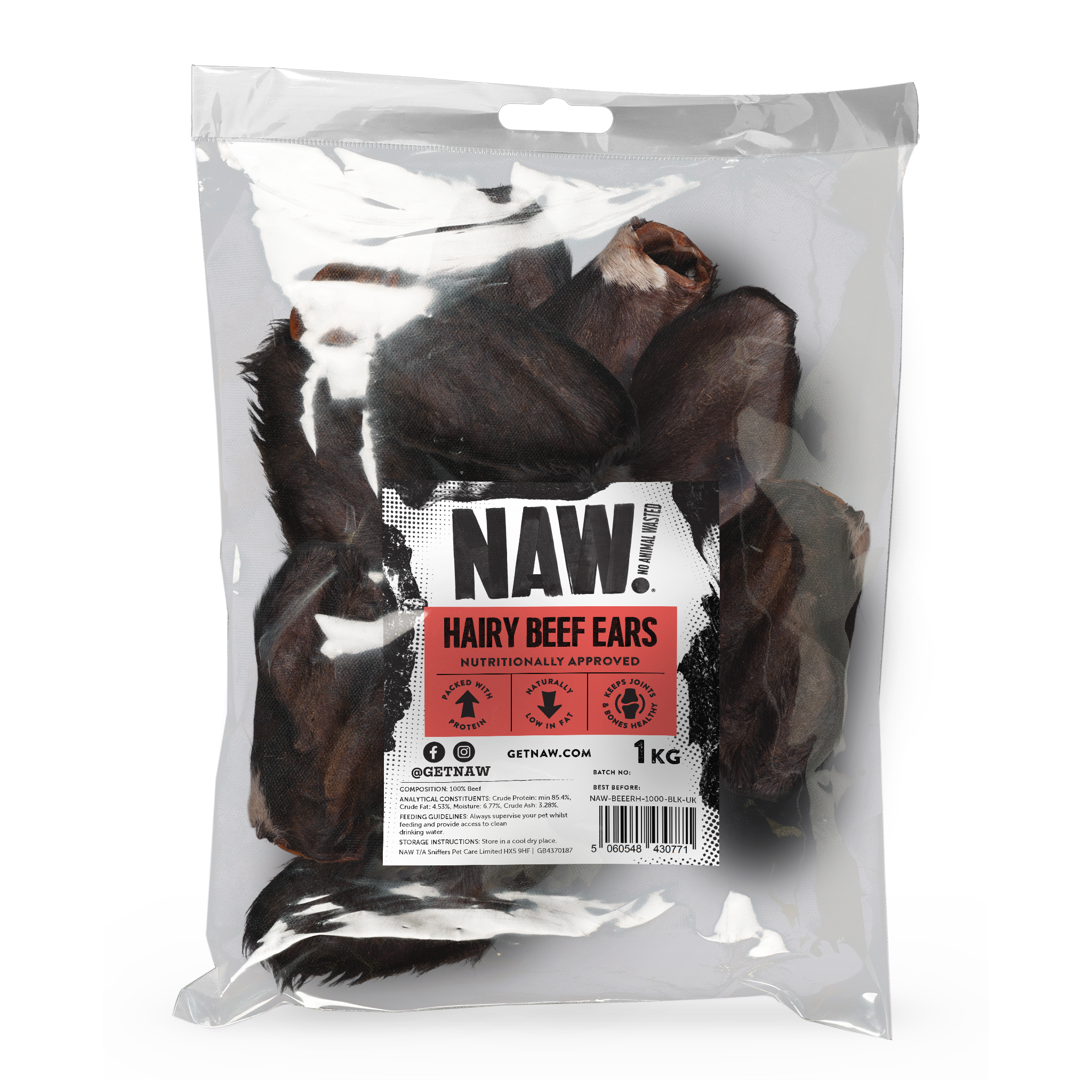 Hairy Beef Ears (1kg)