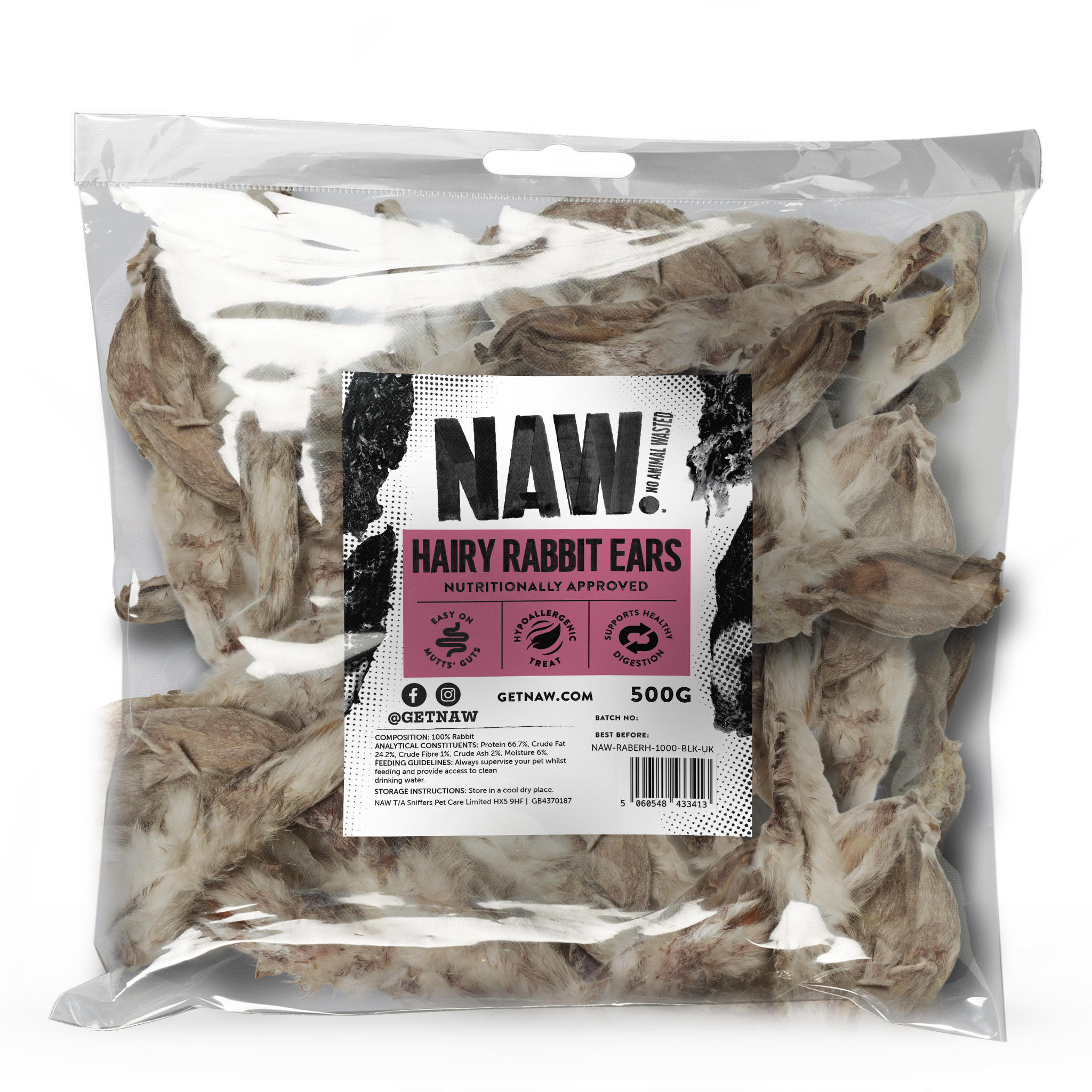Hairy Rabbit Ears (500g)