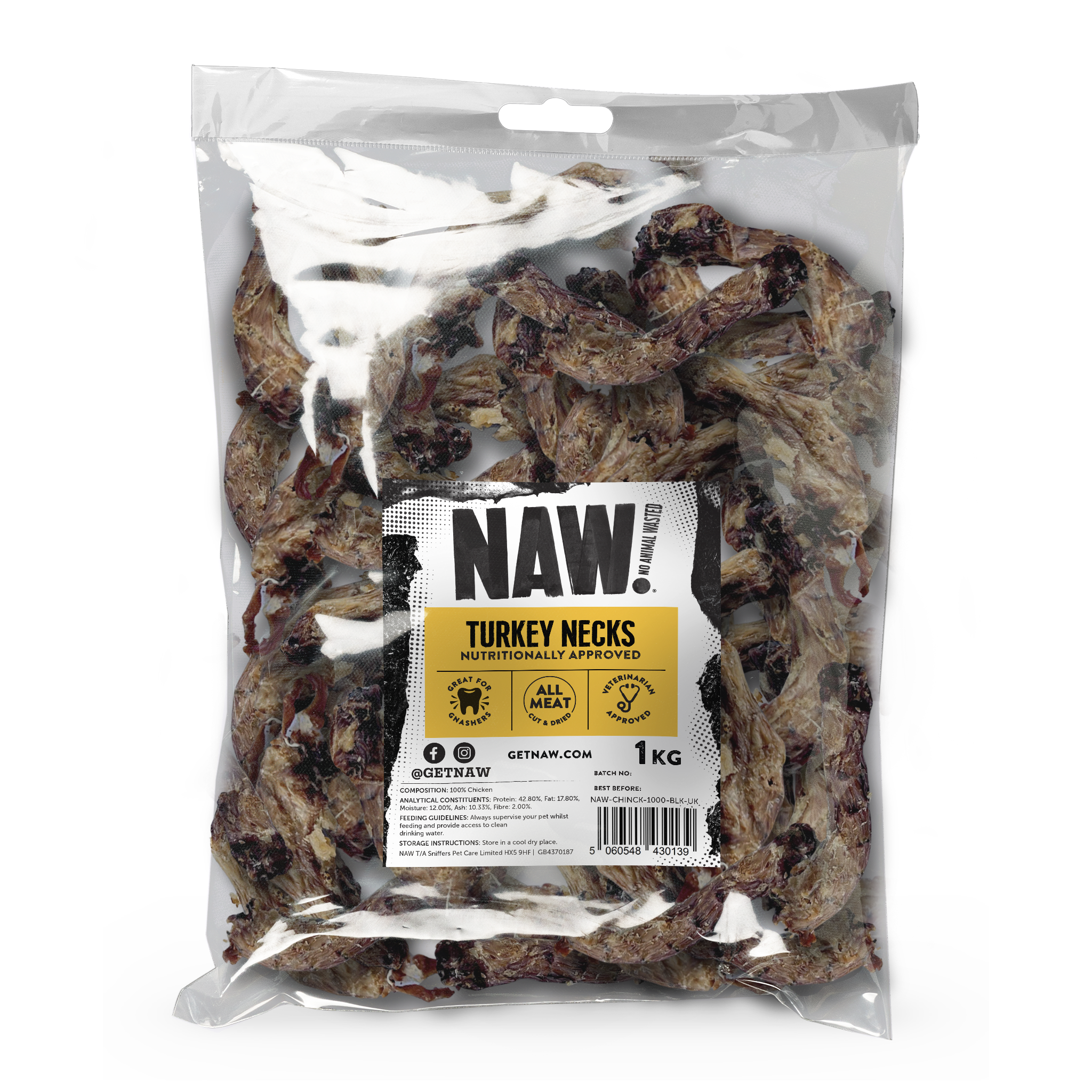 NAW Turkey Necks (1kg)